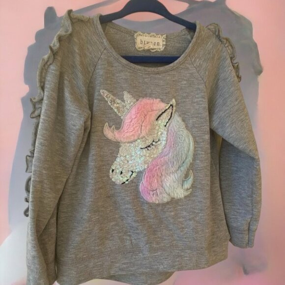 btween Unicorn Applique Sequin Sweatshirt - Picture 6 of 7
